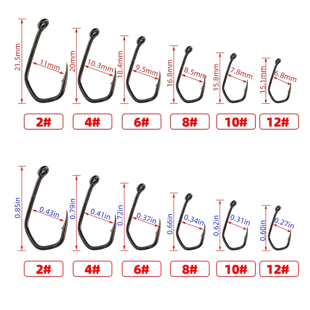 50pcs Carp Fishing Hooks