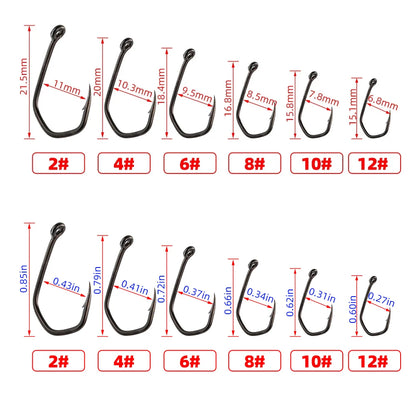 50pcs Carp Fishing Hooks