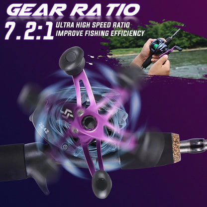 Fishing Rod Combo 1.7m Carbon Fiber