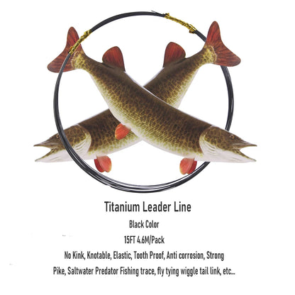 Titanium Leader Line Saltwater Pike Fishing Leaders