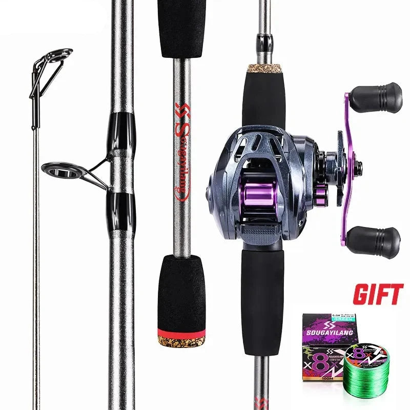 Fishing Rod Combo 1.7m Carbon Fiber