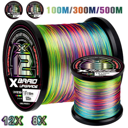 Braided Green White Fishing Line