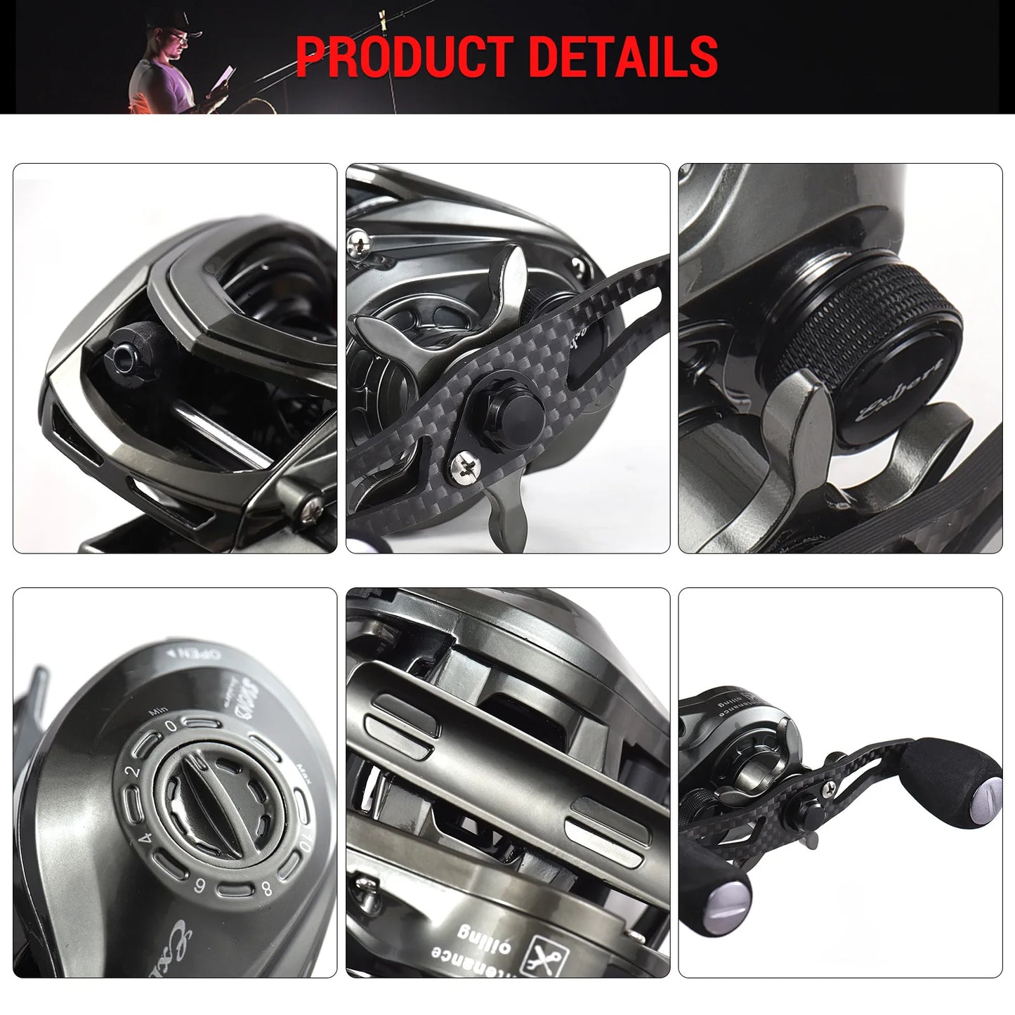 Bait Casting Reel Ultra-light Carbon Drop Wheel